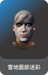 雪地面部迷彩