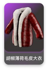 胡椒薄荷毛皮大衣