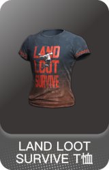 LAND LOOT SURVIVE T恤