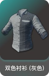 双色衬衫 (灰色)