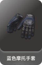 蓝色摩托手套