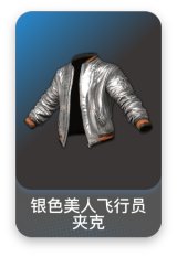 银色美人飞行员夹克