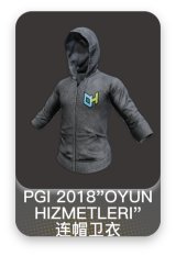 PGI 2018"OYUN HIZMETLERI"连帽卫衣