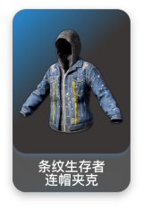 条纹生存者连帽夹克