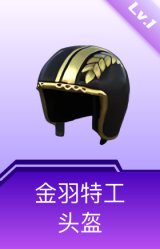 金羽特工头盔(1级)