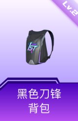黑色刀锋背包(2级)