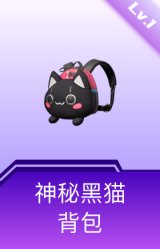 神秘黑猫背包(1级)