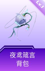 夜鸢箴言背包(1级)
