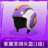 紫翼圣骑头盔(1级)