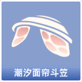 潮汐面帘斗笠
