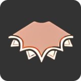 彩染季锐角边斗篷