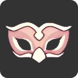 青鸟盛装彩纸面具